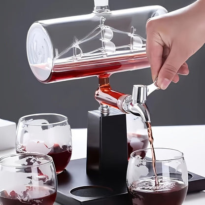 Ship Whiskey Decanter Set – Premium Barware by Vesper Alchemy