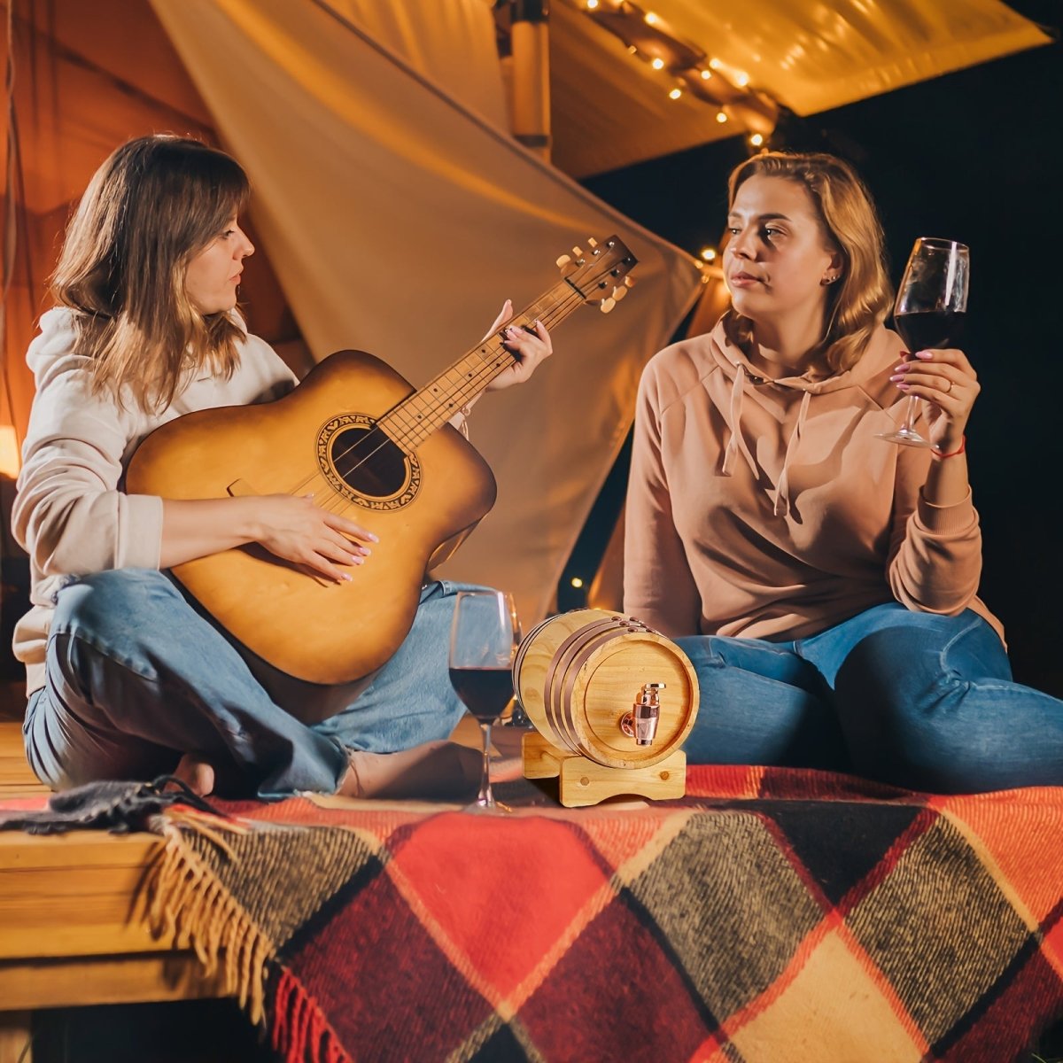 Vintage Whiskey Barrel Dispenser (1L) – Premium Barware by Vesper Alchemy