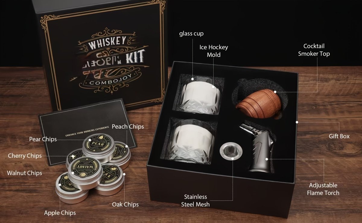 Whiskey Smoker Kit with Torch – Premium Barware by Vesper Alchemy